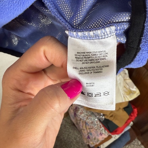 Columbia Omni Heat Quarter Zip Sweater Fleece Purple and Gray size XLarge - Picture 8 of 10